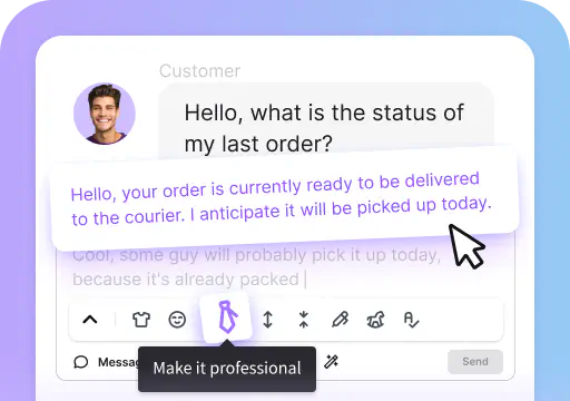 An example of Text enhancement by Copilot works.